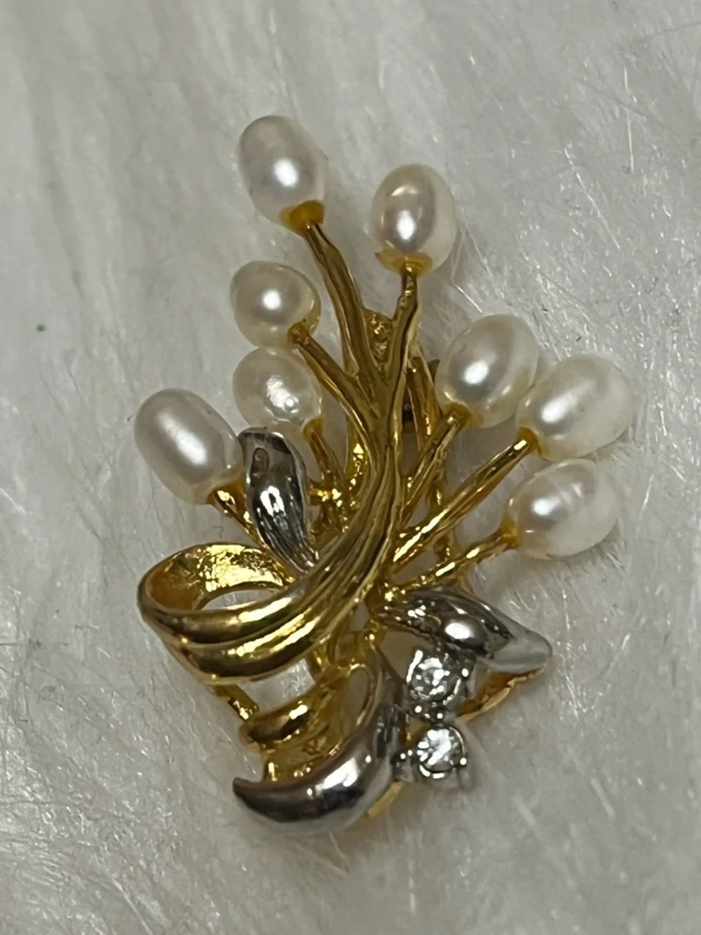 Pearl Spray Brooch